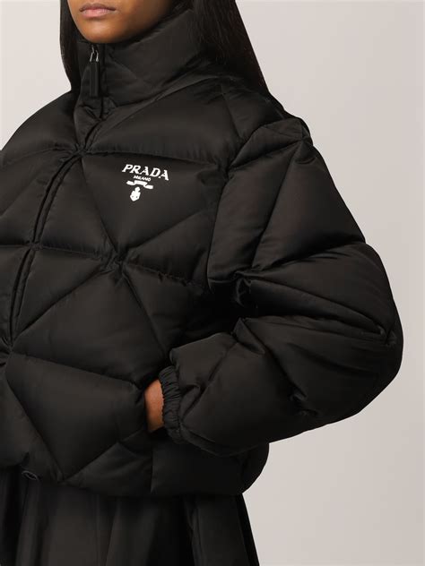 prada nylon anorak jacket|Prada winter coats for women.